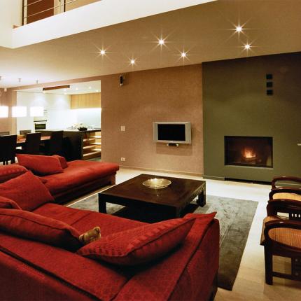 Gezellige zithoek met vide