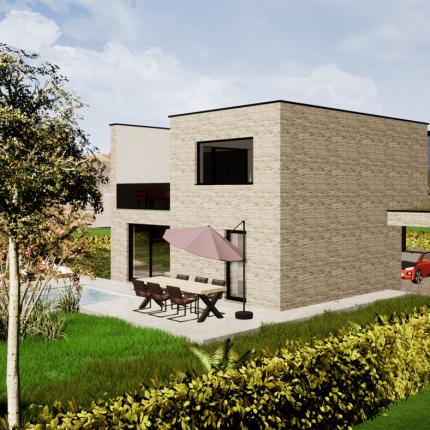 Achtergevel villa met verrassend concept