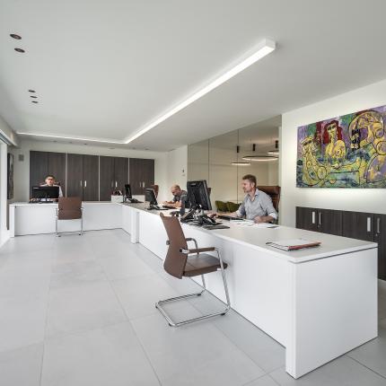Interieur kantoor Multibat Sint-Martens-Latem
