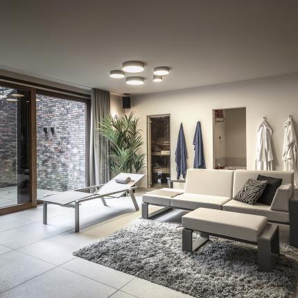 Goed uitgeruste wellness in de kelderverdieping