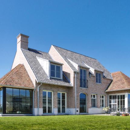 Achtergevel villa in landellijke stijl