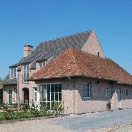 Zijgevel villa in landellijke stijl