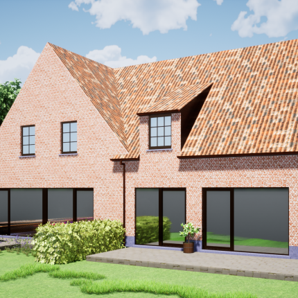 Mutlibat Ontwerp tweewoonst in landellijke stijl