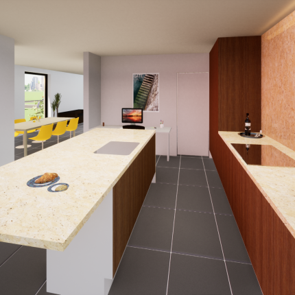 Interieur moderne, compacte villa