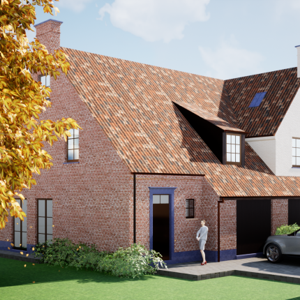 Mutlibat Ontwerp tweewoonst in landellijke stijl