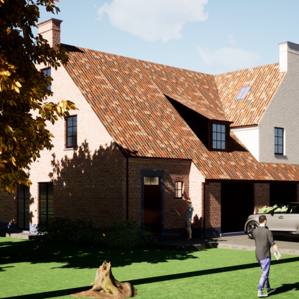 Mutlibat Ontwerp tweewoonst in landellijke stijl