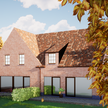 Mutlibat Ontwerp tweewoonst in landellijke stijl