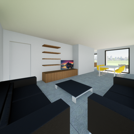 Moderne, strakke en enorm praktische nieuwbouwwoning gelegen in een nieuwe, kleine verkaveling in Asper. Deze open bebouwing word volledig uitgevoerd in crepi in combinatie met zwart aluminium schrijnwerk.  Ontwerp toont een woning die op dit perceel kan gebouwd worden, maar de te bouwen woning is nog vrij van architecturale keuze.  Deze nieuwe verkaveling is landelijk gelegen in Landdijk Asper (Gavere).