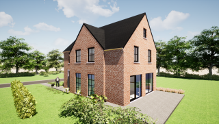 Compacte woning met garage in pastoriestijl