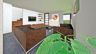 MULTIBAT Interieur Hedendaagse half-open woning met garage